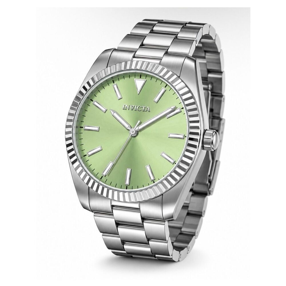 Invicta 69248 Silver with Green Celestial Langdon Men’s Watch